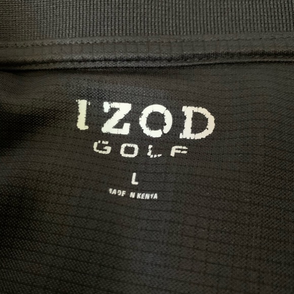 Izod Golf Black Polo - Picture 3 of 5